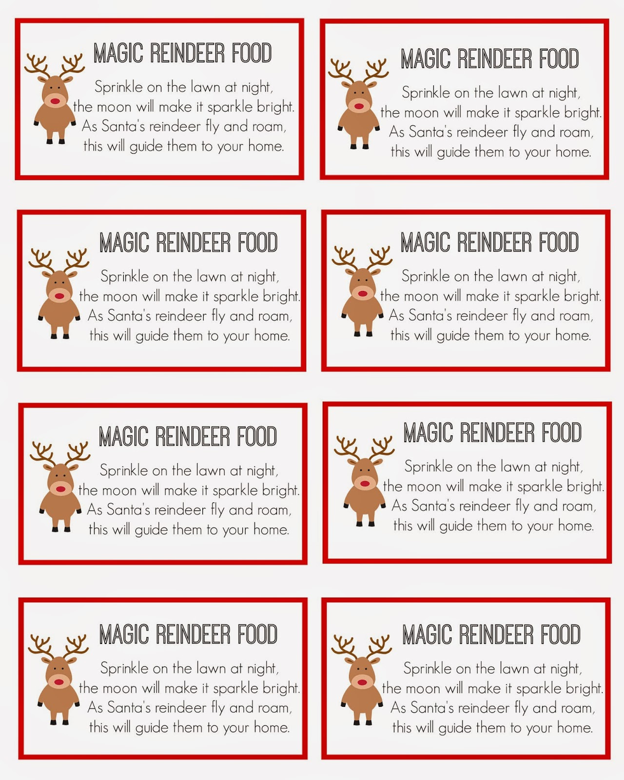 East Coast Mommy: Magic Reindeer Food inside Reindeer Food Printable Free