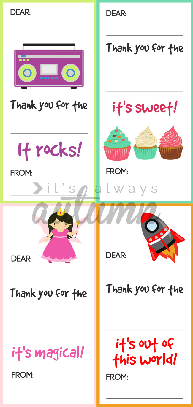 Fill In The Blank Thank You Note Printables For Kids - It&amp;#039;S Always within Blank Thank You Cards Printable For Kids