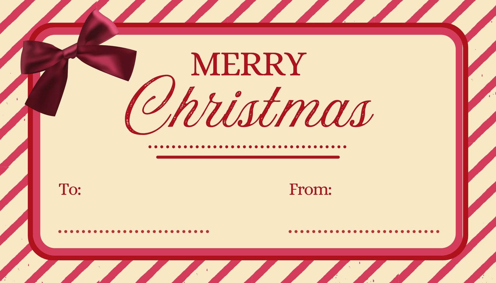 Free Custom Printable Christmas Tag Templates | Canva regarding Custom Christmas Tags Printable