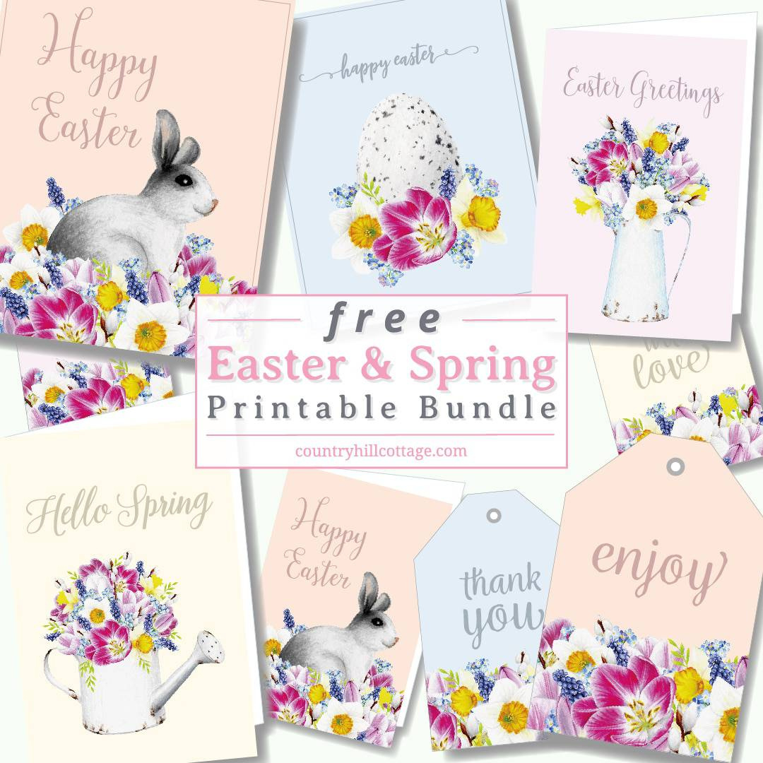 Free Easter Printables {Wall Art, Easter Tags &amp;amp; Easter Cards} intended for Free Printable Easter Thank You Cards