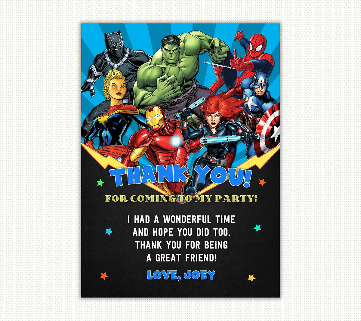 Free Free Printable Avengers Thank You Tags, Download Free Free with regard to Avengers Thank You Cards Printable