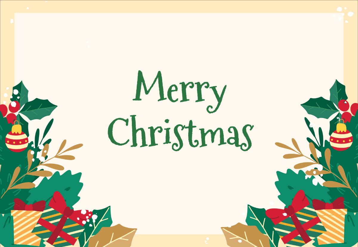 Free Printable Blank Christmas Card Template To Edit Online throughout Printable Christmas Card
