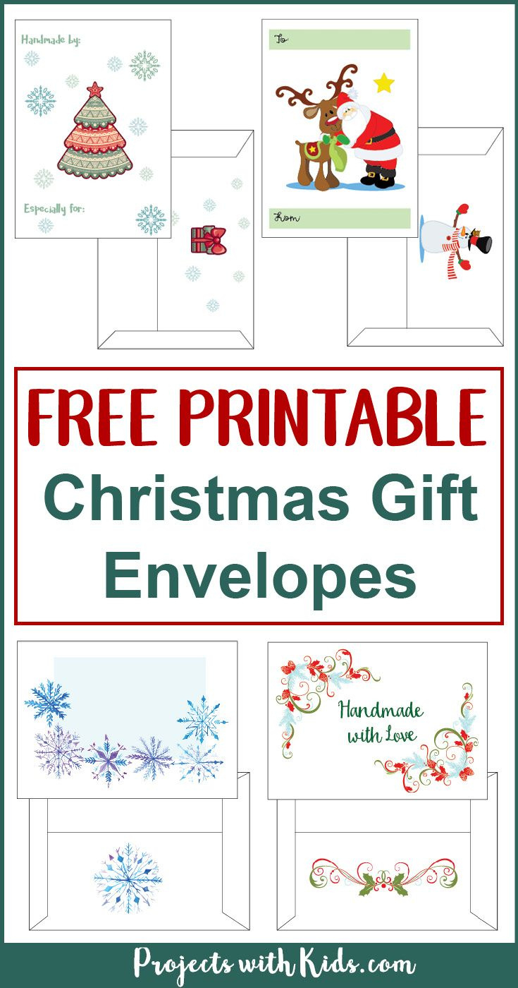 Free Printable Christmas Gift Envelopes throughout Printable Christmas Card Envelopes 5x7
