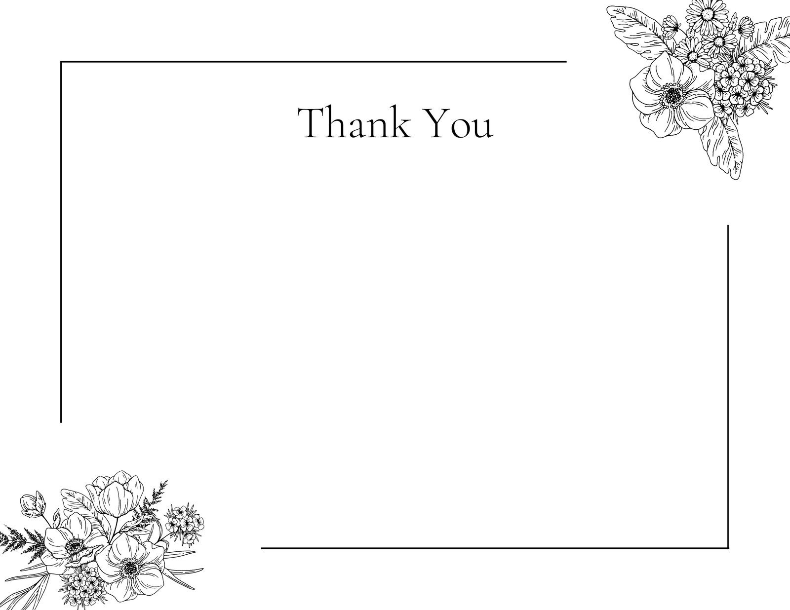 Free Printable Customizable Note Card Templates | Canva for Blank Thank You Cards Printable