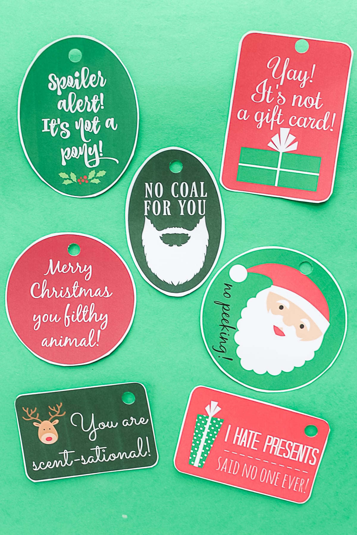 Free Printable Funny Christmas Gift Tags - Angie Holden The pertaining to Printable Funny Christmas Tags