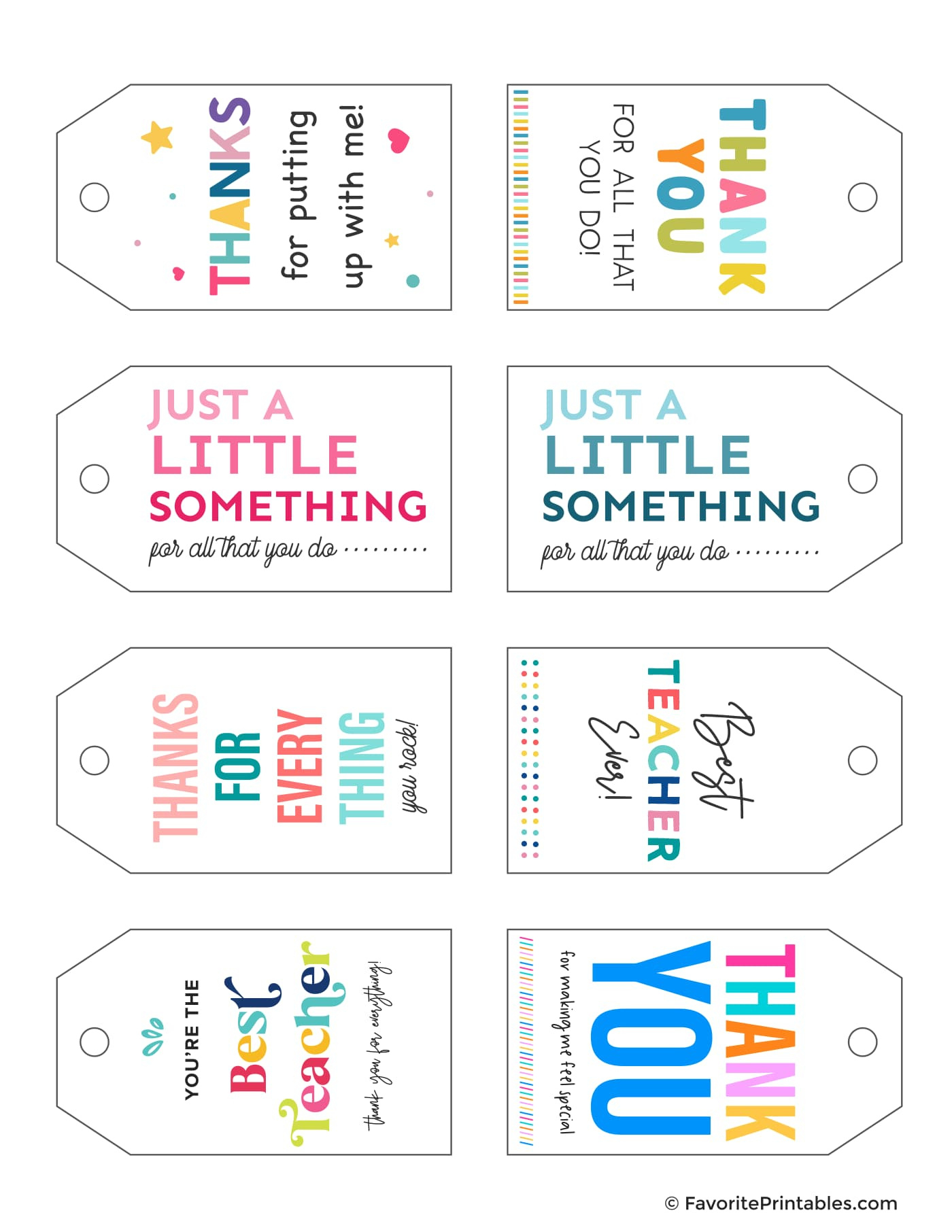 Free Printable Gift Tags For Teachers - Favorite Printables pertaining to Printable Teacher Christmas Tags