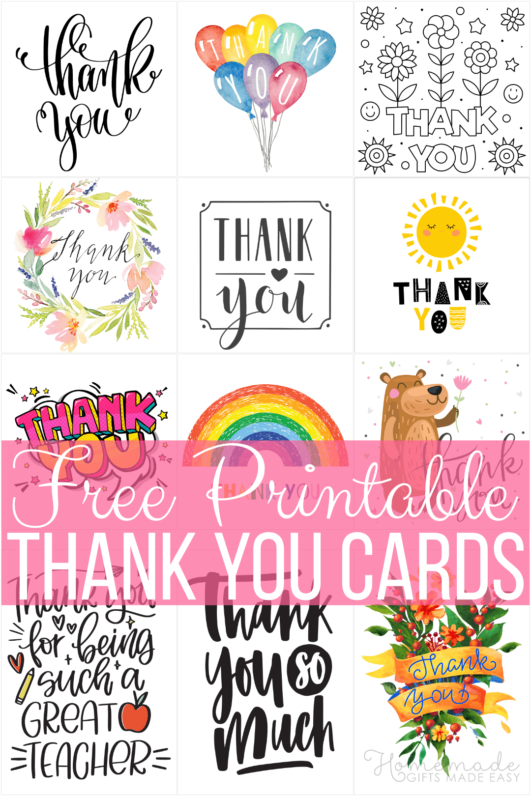 Free Printable Thank You Cards with Printable Thank You Cards Editable