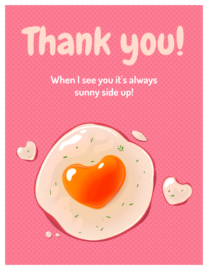 Funny Loving Thank You Card - Venngage throughout Funny Thank You Cards Printable