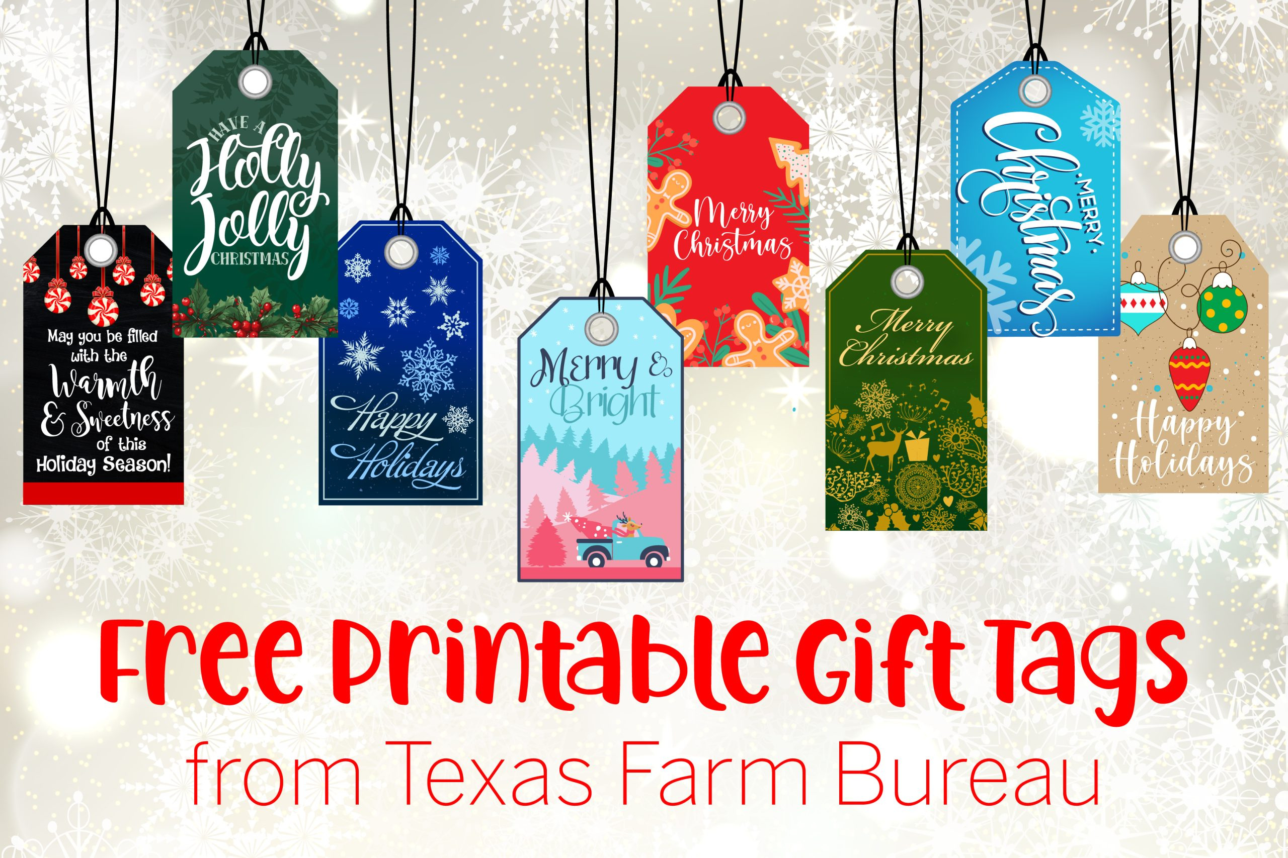 Get Free Printable Gift Tags – Texas Farm Bureau – Table Top within Christmas Gift Tags Free Printable