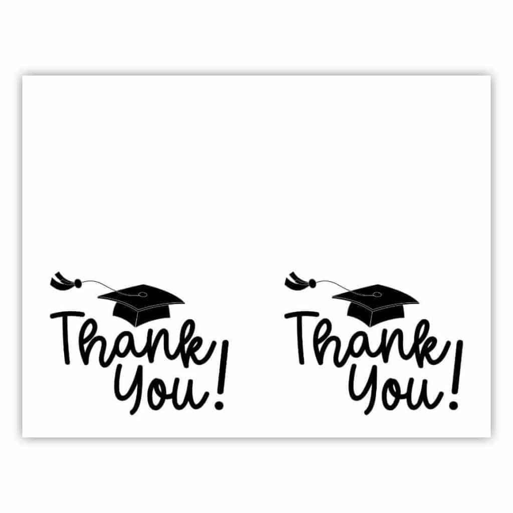 Graduation Thank You Cards - Sunshine And Rainy Days for Graduation Thank You Cards Printable