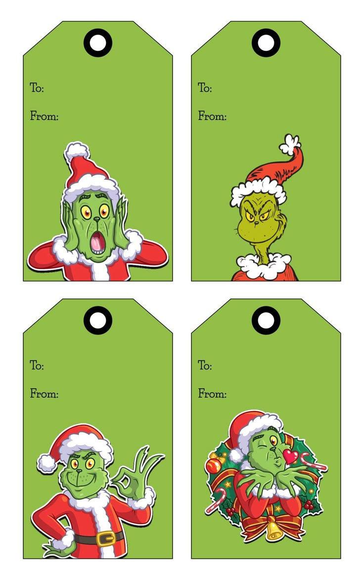 Grinch Pills Tags - 10 Free Pdf Printables | Printablee in Printable Grinch Christmas Tags