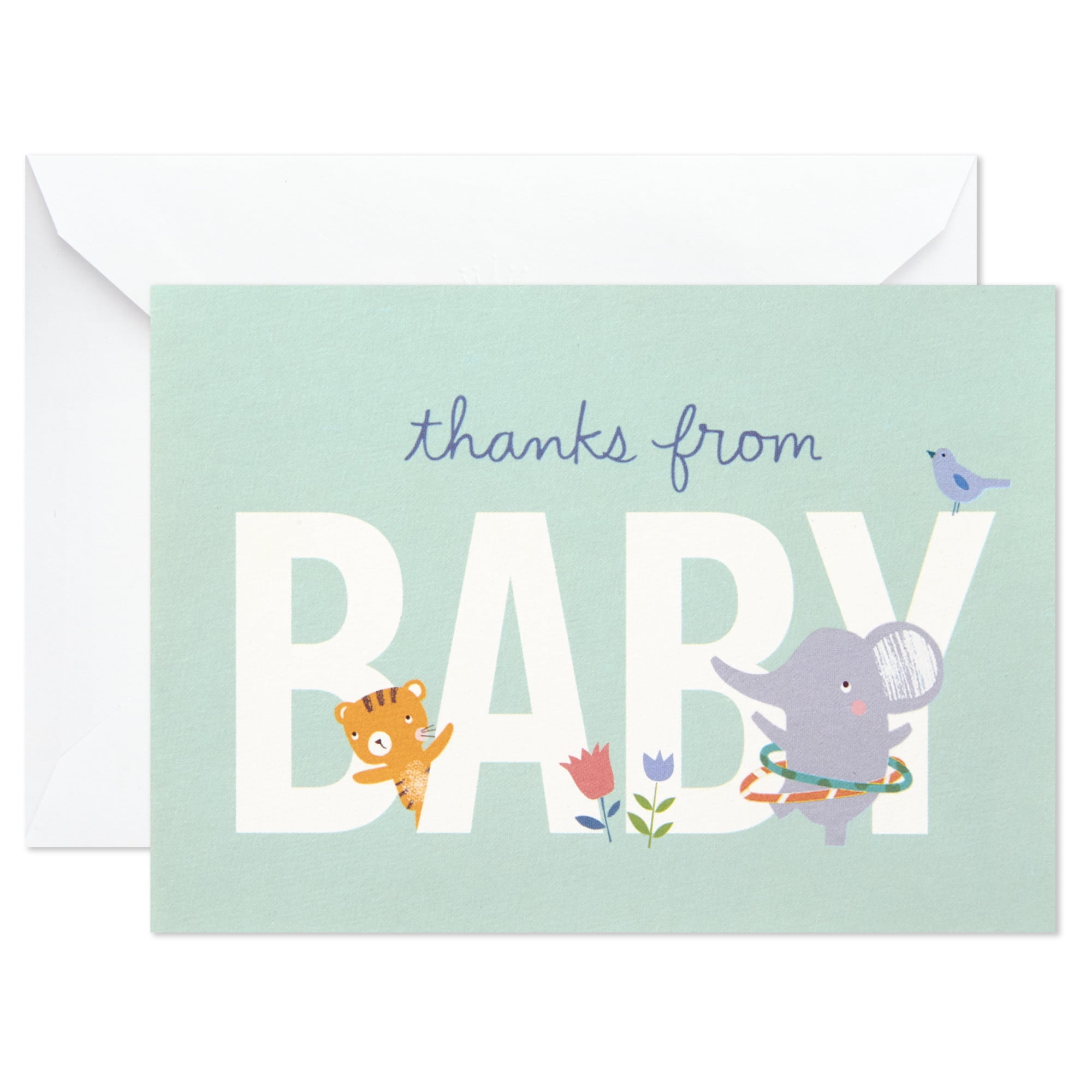 Hallmark Baby Shower Thank-You Notes, Playful Animals, 24 Ct throughout Hallmark Thank You Cards Printable
