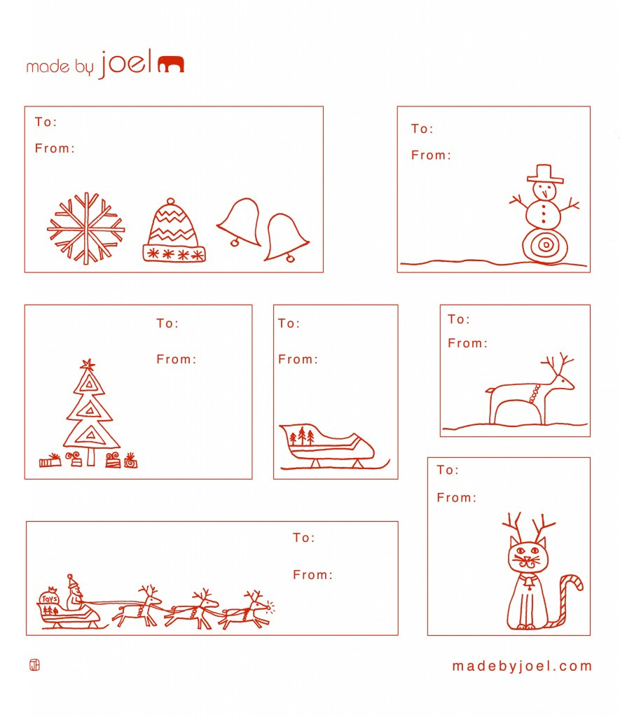 Holiday Gift Tag Templates – Madejoel throughout Printable Christmas Tags For Presents