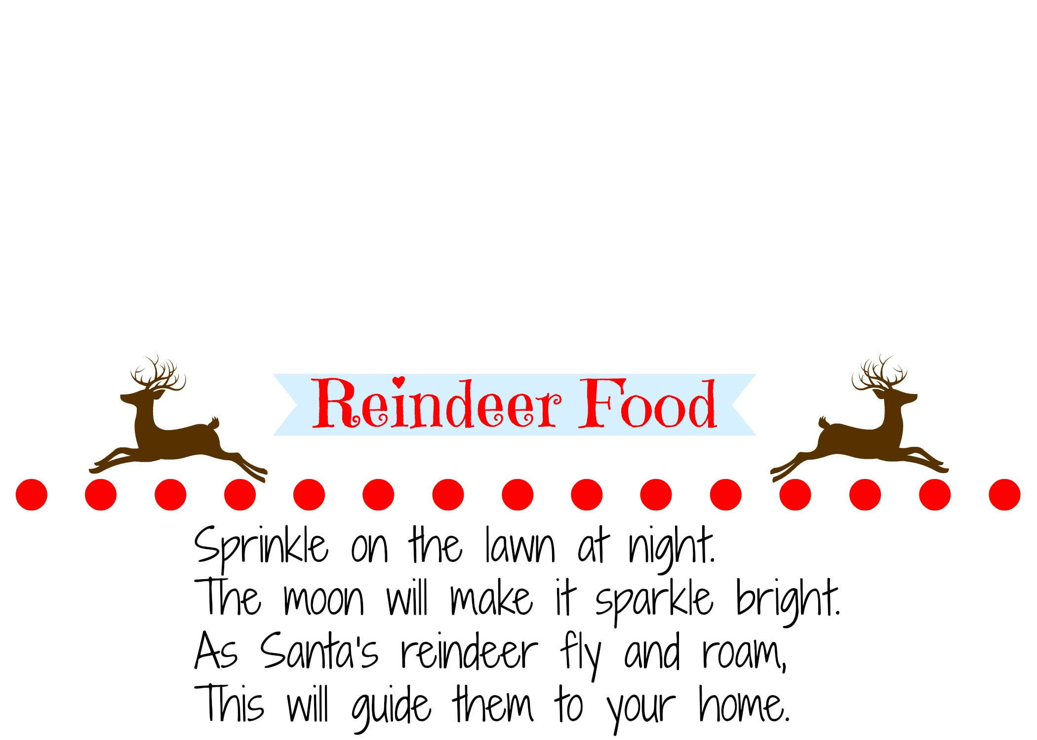 Homemade Reindeer Food Recipe With Printable Labels pertaining to Reindeer Food Printable Tags Free