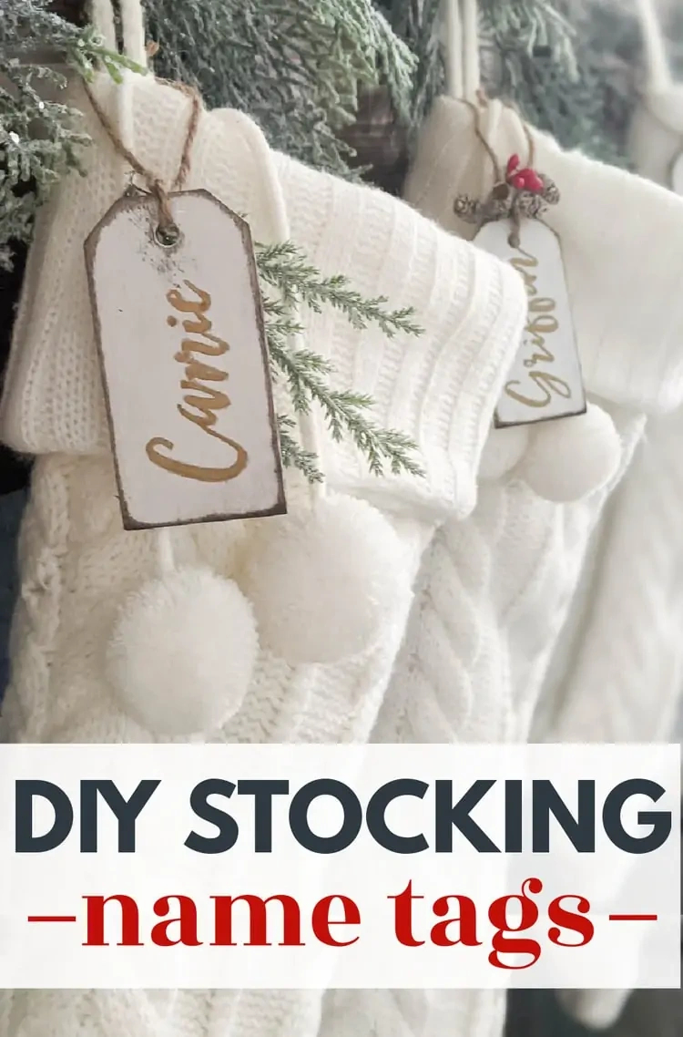 How To Make Beautiful Diy Stocking Name Tags intended for Christmas Stocking Tags Printable