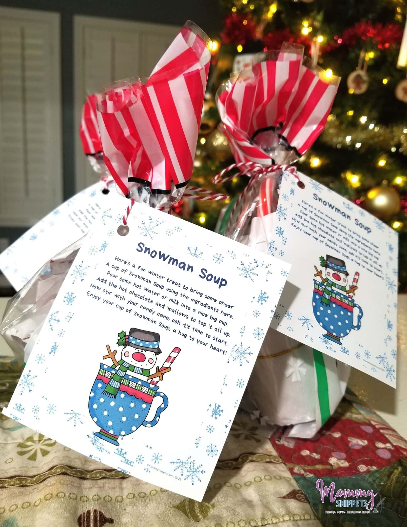 How To Make Snowman Soup Recipe + Free Printable Treat Tag with Snowman Soup Recipe Printable