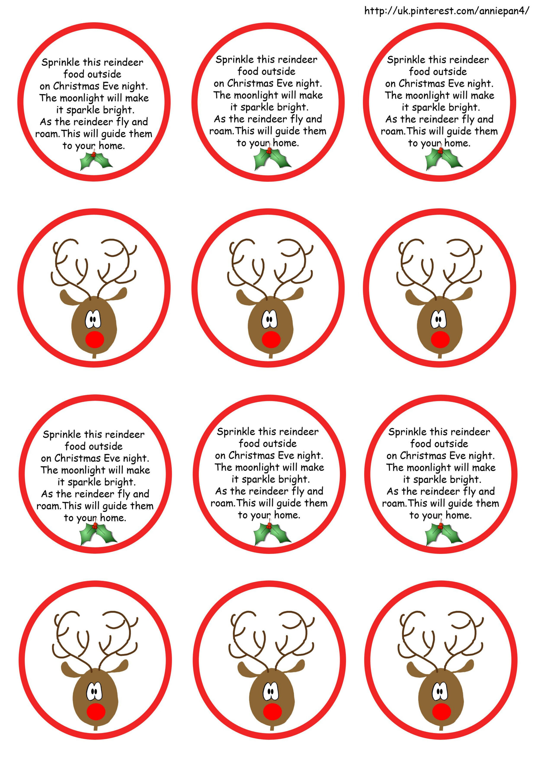 Ive Made Some Labels For Our Christmas Fayre And Thought Id Share inside Pinterest Reindeer Food Printable