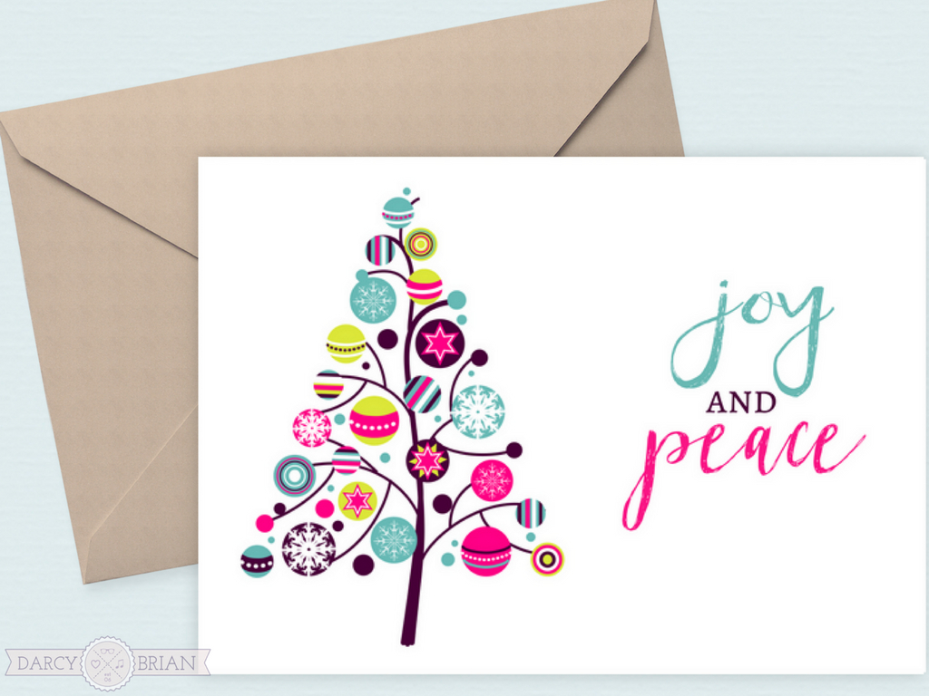 Joy And Peace Free Printable Holiday Cards throughout Free Printable Christmas Card For Wife