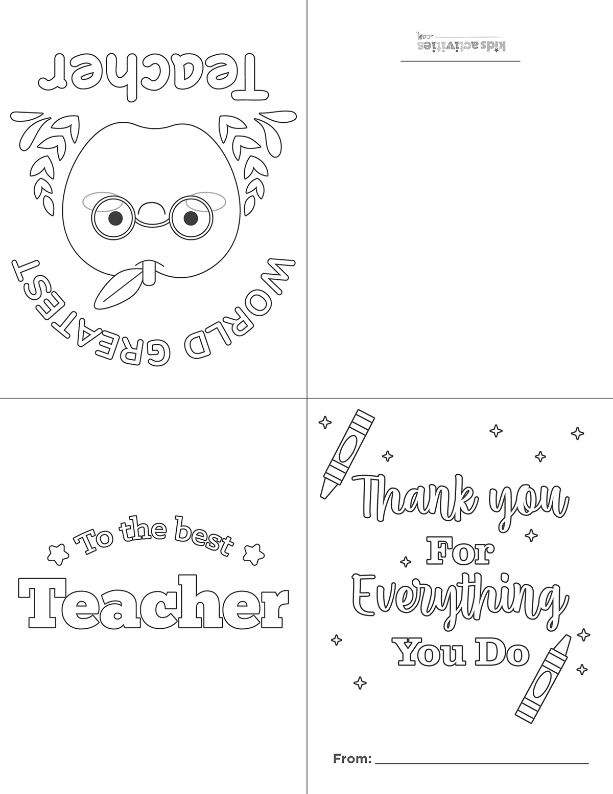 Perfect Printable Thank You Cards For Teachers Kids Activities Blog pertaining to Thank You Cards Printable For Teachers
