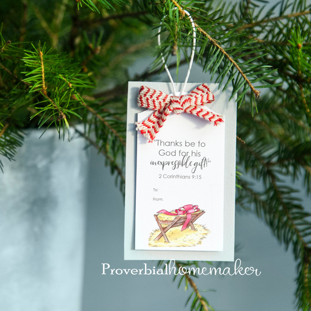 Printable Christmas Gift Tags With Scripture inside Free Printable Religious Christmas Tags