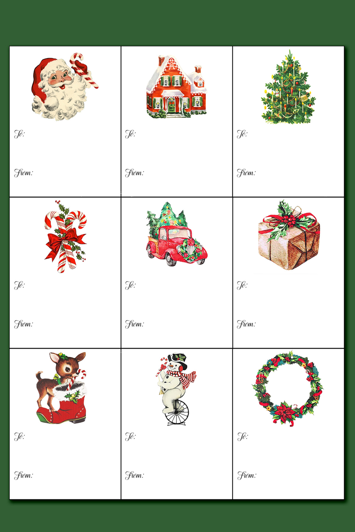 Printable Christmas Labels For Gifts throughout Printable Christmas Sticker Gift Tags