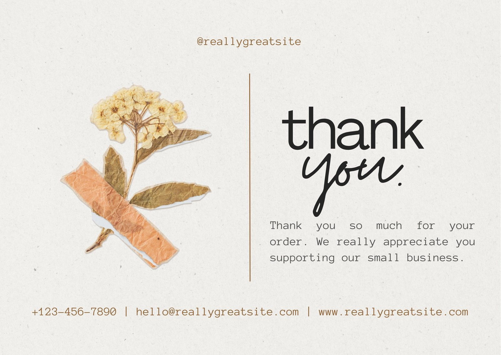 Printable, Customizable Thank You Card Templates | Canva within Thank You Cards For Business Printable Free