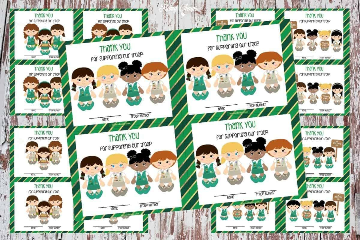 Printable Girl Scout Thank You Cards - Mama Cheaps® with regard to Free Printable Girl Scout Thank You Cards