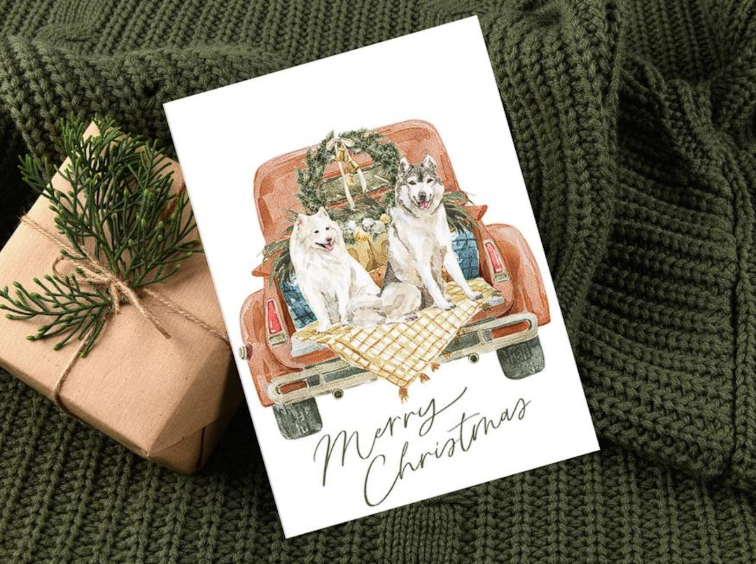 Printable Merry Christmas Card, Digital Card, Digital Download pertaining to Printable Christmas Card Etsy