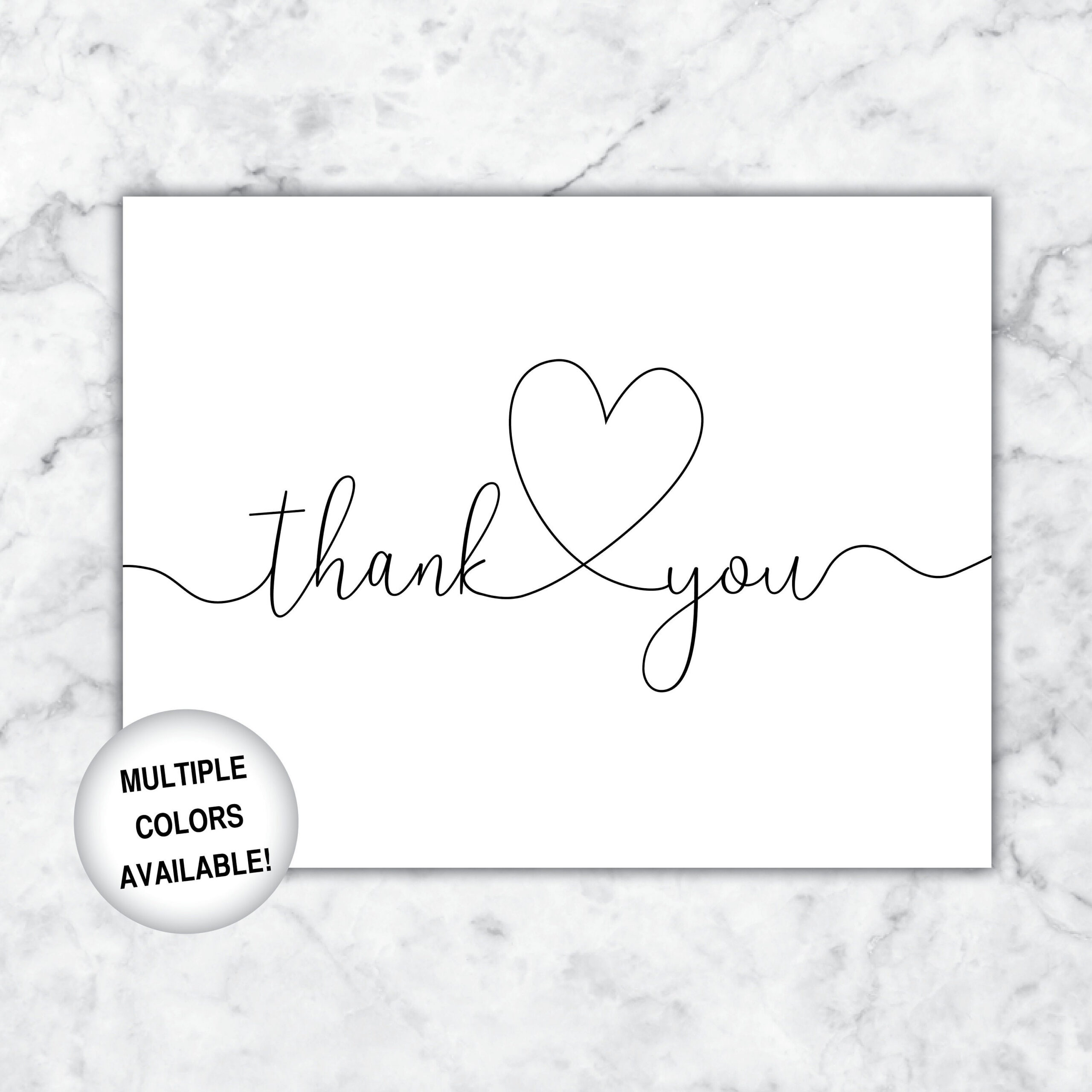 Printable Thank You Cards | Bridal Shower Thank You Cards | Thank regarding Thank You Cards Printable Black and White