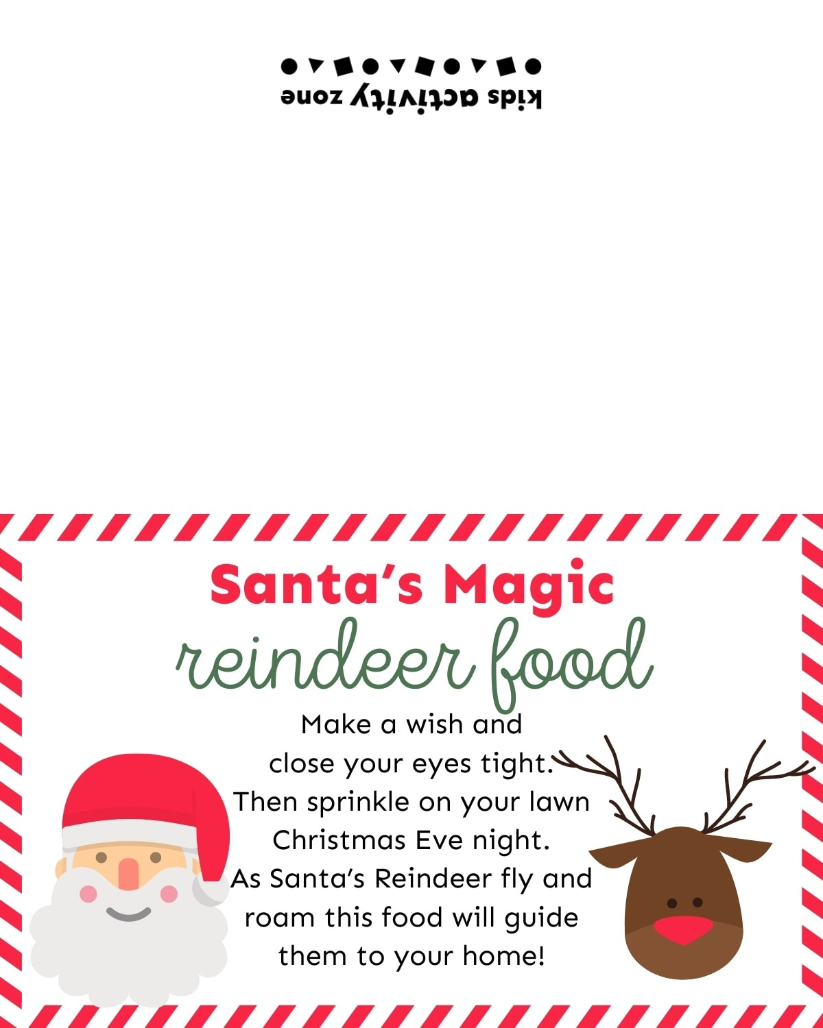 Reindeer Food - Kids Activity Zone inside Printable Reindeer Food Recipes