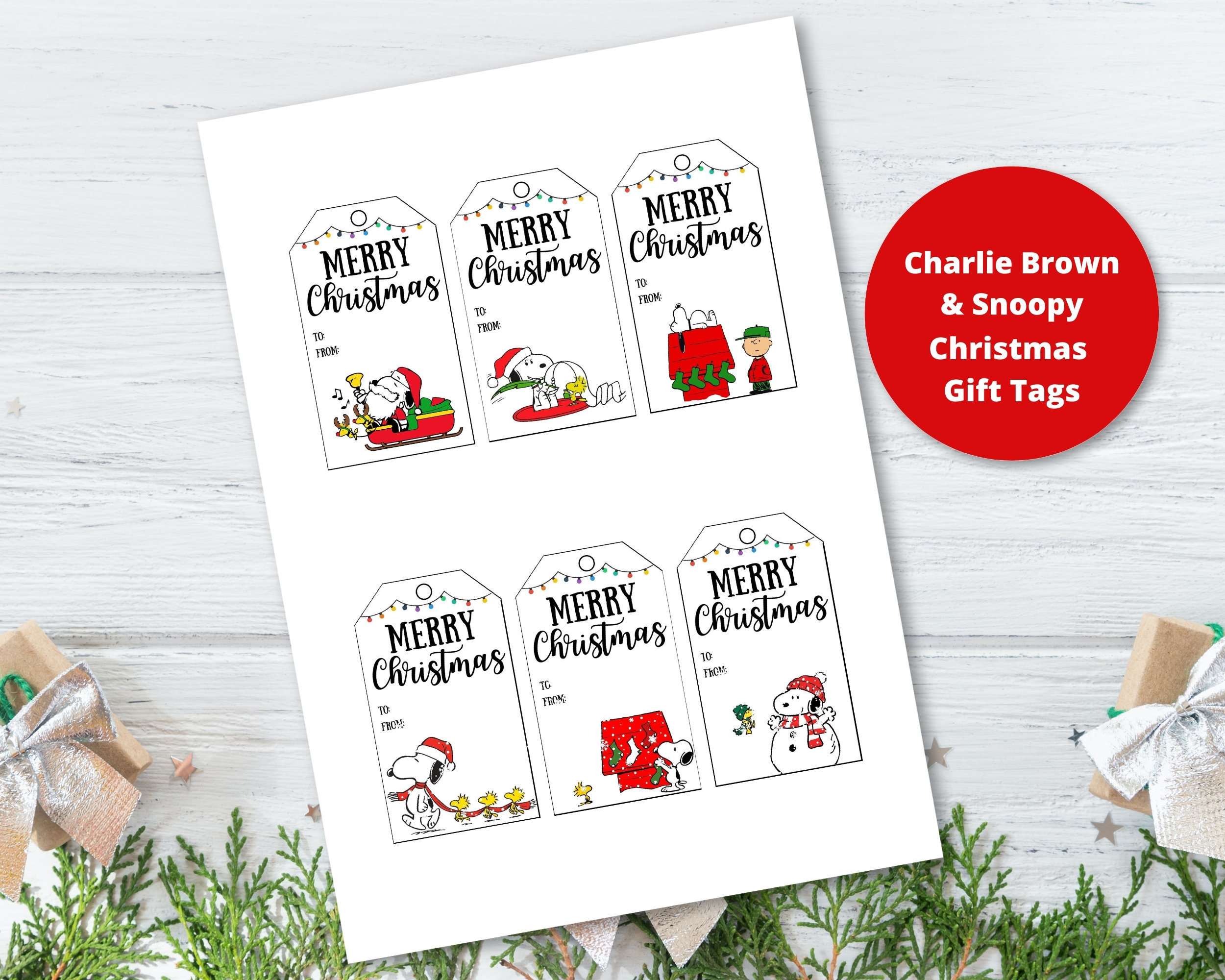 Snoopy Gift Tags Christmas - 60+ Gift Ideas For 2025 in Printable Christmas Tags Snoopy