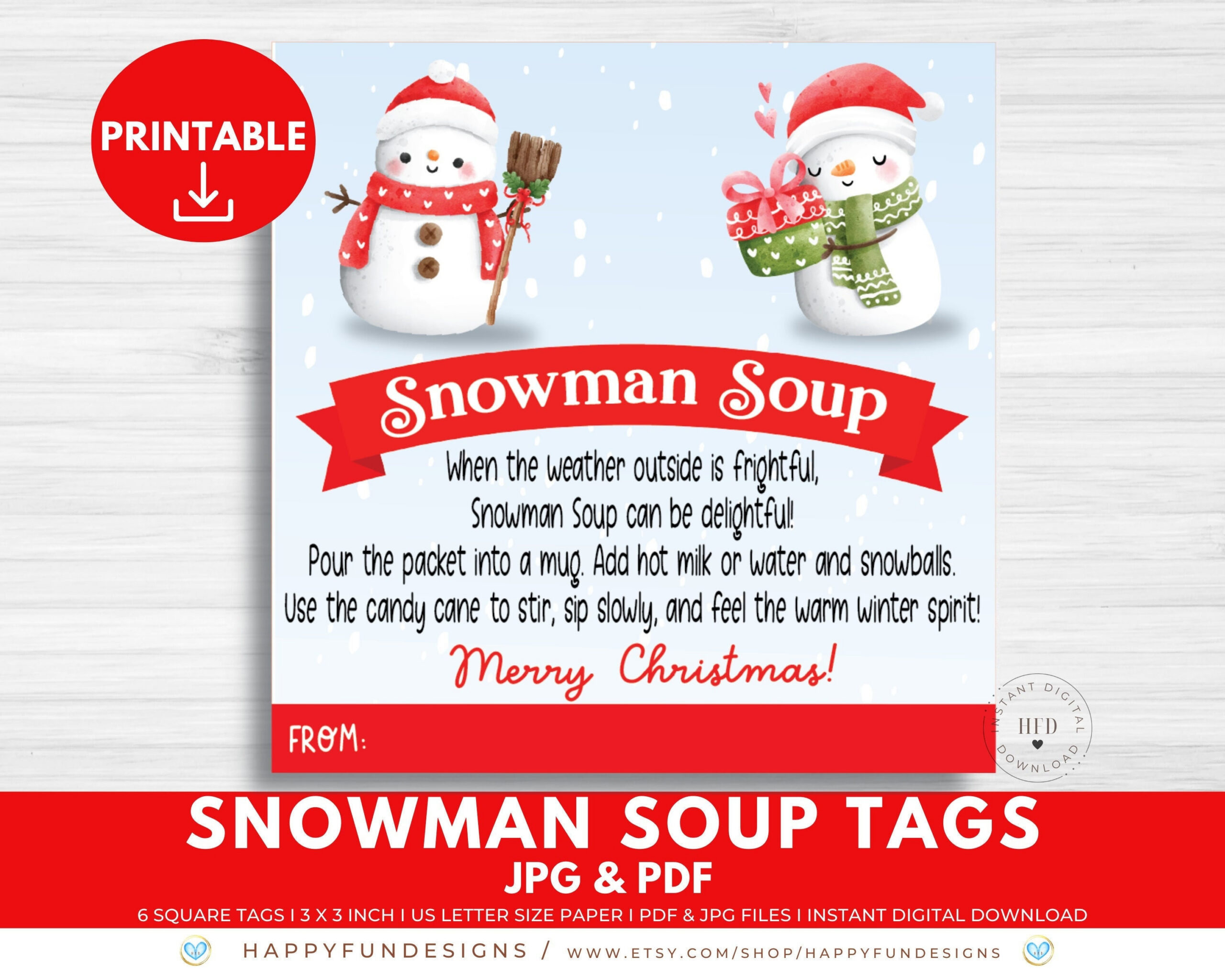 Snowman Soup Tag Printable, Snowman Soup Topper, Treat Bag Topper inside Snowman Soup Printable Labels