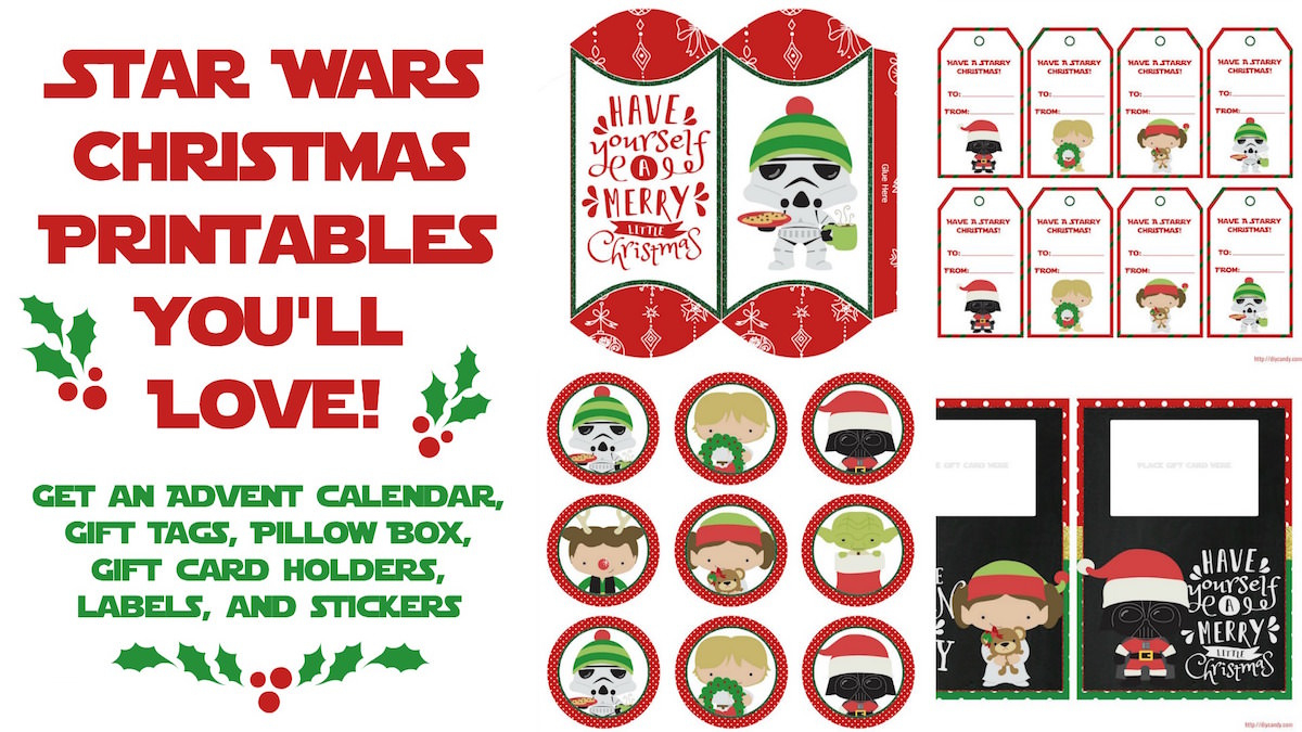 Star Wars Christmas Printables = Best Holiday Ever - Mod Podge Rocks inside Star Wars Printable Christmas Card
