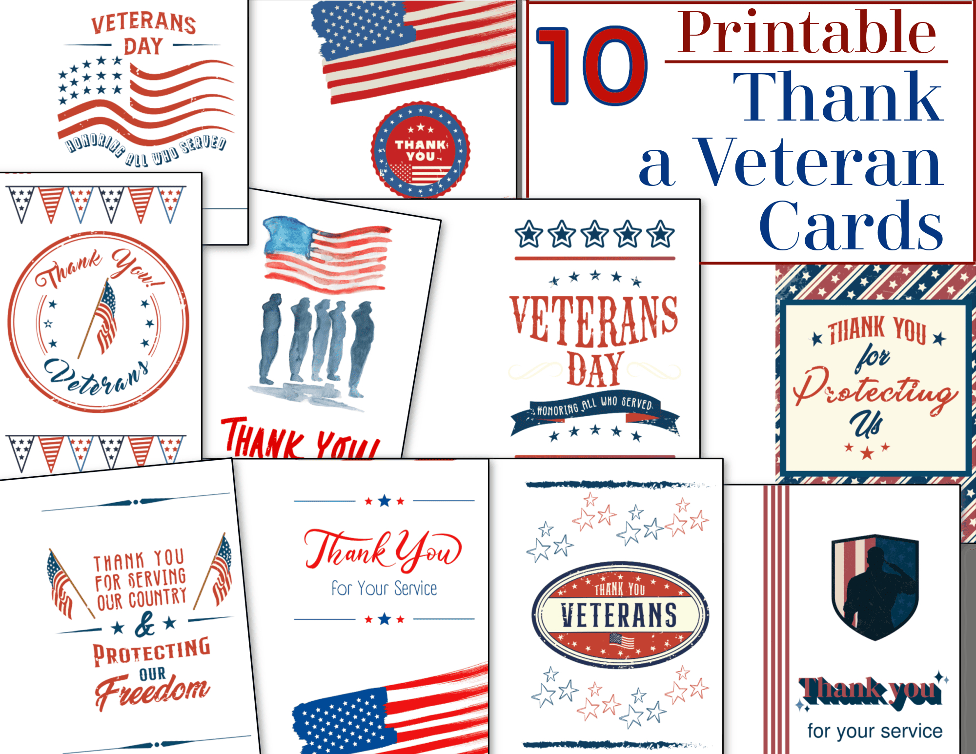 Thank A Veteran Cards - Free Printable - Organized 31 with Veteran Thank You Cards Printable
