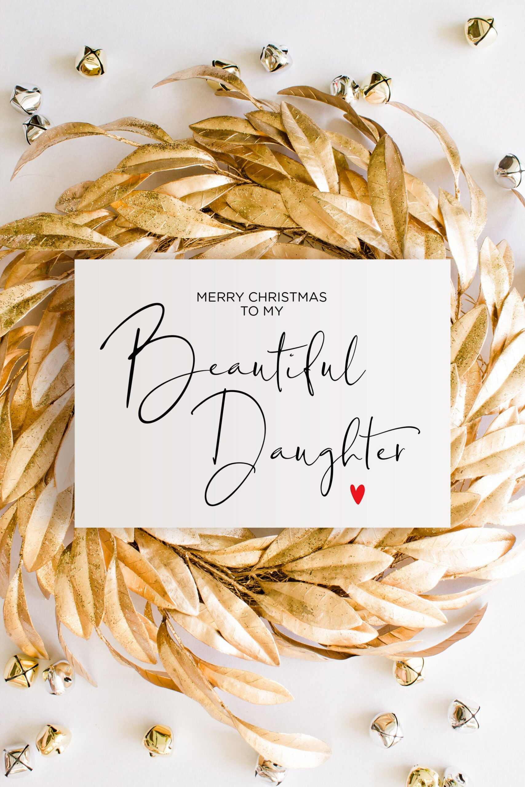 To My Daughter Christmas Card, Instant Download Holiday Card pertaining to Printable Christmas Card For Daughter