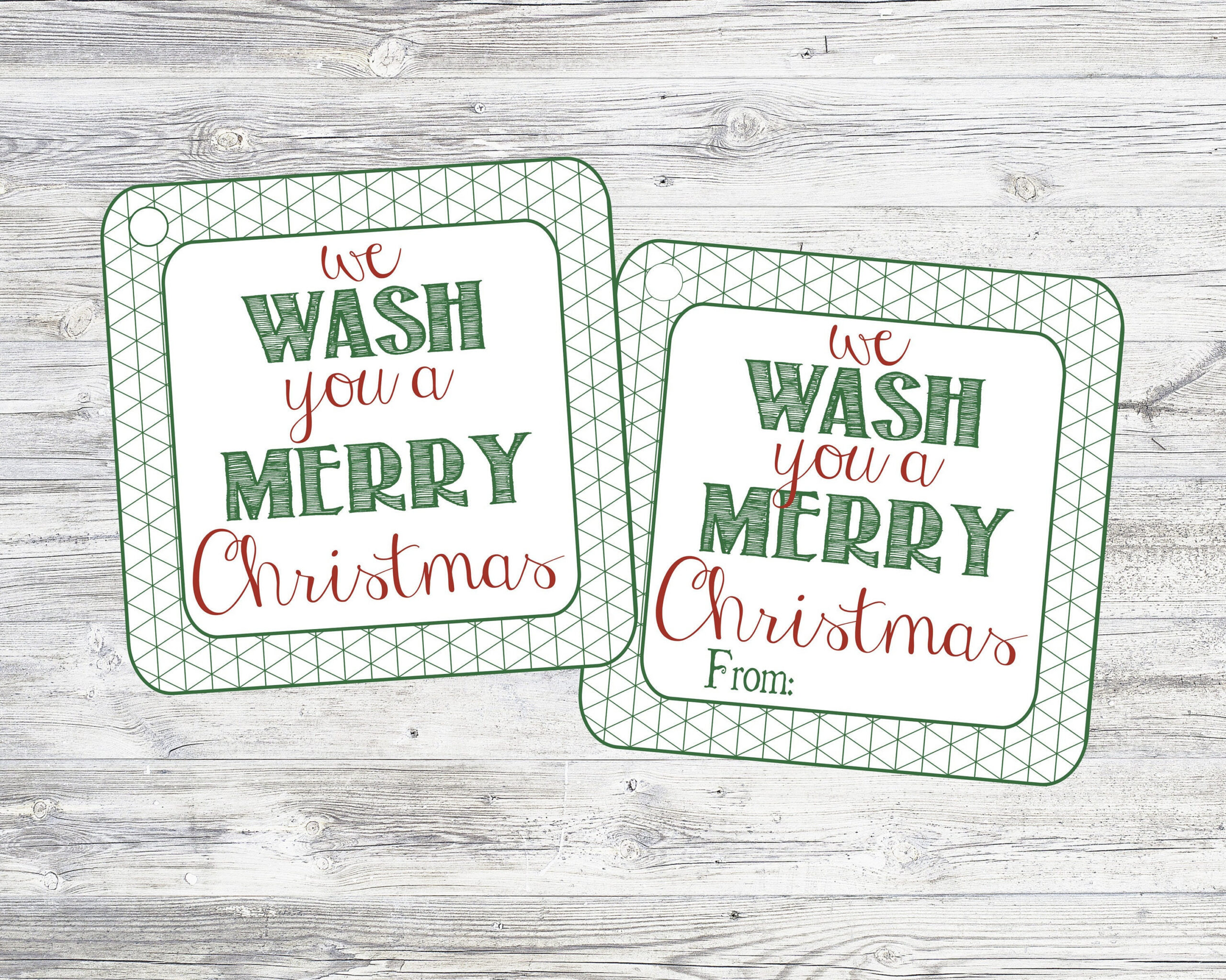 We Wash You A Merry Christmas. Printable Tags To Pair With Soap pertaining to We Wash You A Merry Christmas Printable Tags